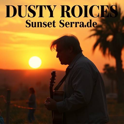 Album cover for Dusty Rhodes' 'Sunset Serenade'.