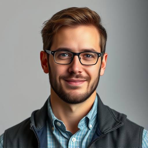 Portrait of Caleb Jones, studio manager